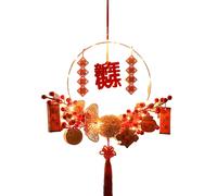 Squisito Decorazione Capodanno Cinese con Anello da Appendere e Design Benedizio