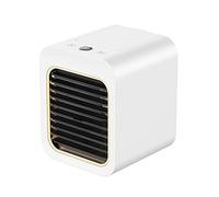 Squisito display di alimentazione digitale for aria condizionata portatile Aggiungi acqua Ventilatore elettrico USB Raffreddatore d'aria esterno Mini domestica Freschezza A Lunga Durata(White battery)