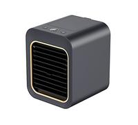 Squisito display di alimentazione digitale for aria condizionata portatile Aggiungi acqua Ventilatore elettrico USB Raffreddatore d'aria esterno Mini domestica Raffreddamento Rapido(Black USB plug-in)