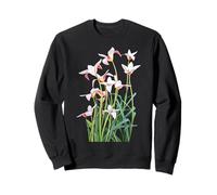 Squisito Elegante Bianco Rosa Lady Tulip Forme Mania Felpa