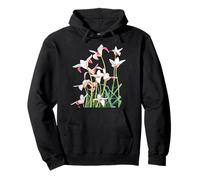 Squisito Elegante Bianco Rosa Lady Tulip Forme Mania Felpa con Cappuccio