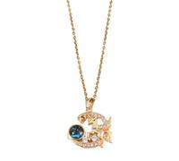 Squisito Micro Gioielli Carino Unicorno Collana Luna alla Moda Pianeta Circostante Temperamento Acciaio Inox