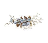 Squisito pettine per capelli da sposa con strass e perle artificiali accessorio per capelli fatto a mano per abiti da sposa