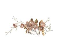 Squisito pettine per capelli da sposa con strass e perle artificiali accessorio per capelli fatto a mano per abiti da sposa