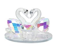 Squisito Piatto di Dappen per Nail Art - Elegante Tazza Liquida Acrilica a Forma di Cigno a Forma Cigno per Uso Casa e Salone | Porta Miscelazione delle Nail Art Vetro e Proposito Fotografico