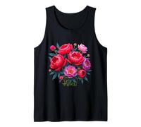 Squisito splendido bouquet di peonie rosa rosse forme Mania Canotta