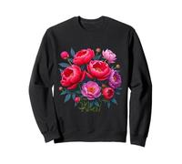 Squisito splendido bouquet di peonie rosa rosse forme Mania Felpa