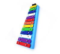 Squisito strumento a percussione Glockenspiel con piastra in alluminio color arcobaleno da 13 note Kit Glockenspiel Professionale