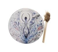 Squisito tamburo sciamano, realizzato a mano con bacchetta | Tamburi sciamanici creativi per fai da te, regalo musicale, bambini e adulti, decorazione facile da suonare per sentirsi a