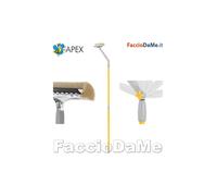 Squizzo Vetri Lavavetri Girevole 360° Manico Allungabile Spugna 25cm Apex 20676