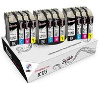 Squuido 12 cartucce d'inchiostro LC123 LC123XL compatibili con Brother DCP-J4110DW MFC-J4410DW MFC-J4510DW MFC-J4610DW MFC-J470DW MFC-J4710DW MFC-J6520DW MFC-J650DW MFC-J6920DW MFC-J870DW DCP-J152W
