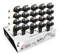 Squuido 20 rotoli DK-11201 DK11201 Etichette compatibili con Brother P-Touch QL-500 QL-550 QL-560 QL-570 QL-580 QL-700 QL-800 QL-810W QL-820NWB QL-1100 1110NWB | 29mm x 90mm | 400 etichette per Rotolo