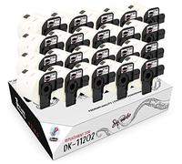 Squuido 20 rotoli DK-11202 DK11202 Etichette compatibili con Brother P-Touch QL-500 QL-550 QL-560 QL-570 QL-580 QL-700 QL-800 QL-810 QL-820NWB QL-1100 1110NWB | 62mm x 100mm | 300 etichette per Rotolo