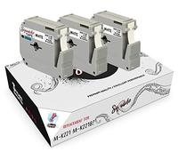 Squuido 3 Cassette Nero su Bianco Nastri M K221 MK221 MK-221BZ 9mm x 8m compatibili con Brother P-Touch PT-M95 PT-100 PT-70 PT-80 PT-90 PT-55 PT-65 PT-110 PT-75 PT-85 BB-4