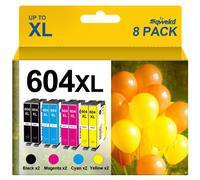 Sqwekd 604XL Cartucce Compatibili per Epson 604 XL Multipack per Expression Home