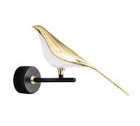 SQWHIIY Wall Lamp Bird Wall Light LED Wall Sconce Lighting with Switch Creative Magpie Wall Mount Lights Bedside for Living Room Bedroom Decor (Color : Neutral light, Size : 1 lamp)