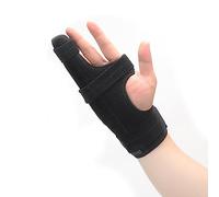 Sqxaldm Tutore Mignolo Mano Set Stecca Metacarpale Stecca per Dito a Grilletto per Dita Rotte, Artrite, Tendinite con Piastra in Alluminio Pieghevole e Nastro Magico Forte