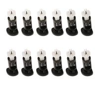 SQXBK 12 clip di fissaggio in plastica per dissipatore di calore CPU pin nero dissipatore di calore clip in gomma 39 x 13,9 mm per montaggio e montaggio ventola di raffreddamento del computer