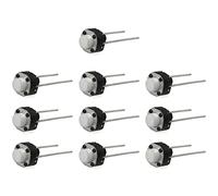 SQXBK Interruttore tattile a pulsante, 10 pezzi, 2 pin, 6 x 6 x 5 mm, microinterruttore rotondo