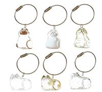 SQYDFDC Chiave per capelli da gatto trasparente 2 pezzi, scatola per capelli per gatti, souvenir di pelliccia per animali domestici, souvenir per animali domestici NO.1 and NO.5 2 pezzi