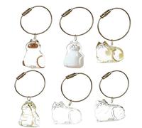 SQYDFDC Chiave per capelli da gatto trasparente 2 pezzi, scatola per capelli per gatti, souvenir di pelliccia per animali domestici, souvenir per animali domestici NO.1 and NO.2 2 pezzi