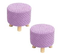 SQYDFDC Coperchio rotondo e coperchio quadrato, protezione di sgabelli, tessuto di velluto jacquard, 6 colori (2pc) Sky blue Square bench cover2pcs