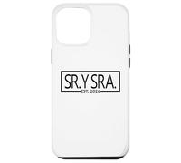 Sr. Y Sra. Est. 2026 Mr. & Mrs. Moglie Marito Matrimonio Spagnolo Custodia per iPhone 12 Pro Max