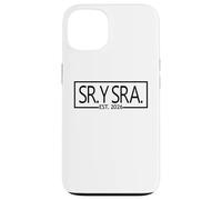 Sr. Y Sra. Est. 2026 Mr. & Mrs. Moglie Marito Matrimonio Spagnolo Custodia per iPhone 13