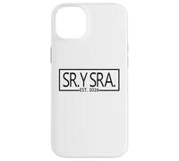 Sr. Y Sra. Est. 2026 Mr. & Mrs. Moglie Marito Matrimonio Spagnolo Custodia per iPhone 14 Plus