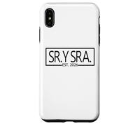 Sr. Y Sra. Est. 2026 Mr. & Mrs. Moglie Marito Matrimonio Spagnolo Custodia per iPhone XS Max