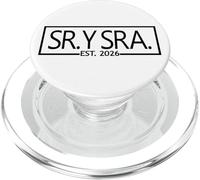 Sr. Y Sra. Est. 2026 Mr. & Mrs. Moglie Marito Matrimonio Spagnolo PopSockets PopGrip per MagSafe