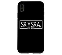 Sr. Y Sra. Est. 2026 Mr. & Mrs. Moglie Marito spagnolo Matrimonio Custodia per iPhone XS Max