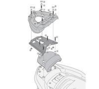 SR1123MM GIVI ATTACCO BAULETTO MONOLOCK® per HONDA FORZA 300 ABS 2016 2017