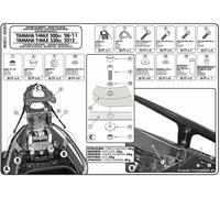 ATTACCO GIVI POSTERIORE SR2013 MONOKEY YAMAHA T-MAX 500 2008 2009 2010 2011
