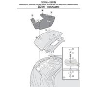 SR3104 GIVI ATTACCO BAULETTO MONOKEY per SUZUKI BURGMAN EXECUTIVE 650 2002 2003