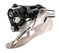 Sram 401000035 - Deragliatore X.0, 38,2 mm, 2x10, Colore: Nero/Argento