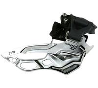 SRAM 402000027 - Deragliatore X.7 3x10 HighClamp, 31,8/34,9 mm, Dual Pull, Colore: Argento/Nero