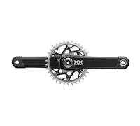 SRAM 710845891762, guarnitura xxsl Eagle Fattore q168 pedivella 165mm Corona 34 Dub Boost t-Type Unisex Adulto, Nero, Taglia Unica