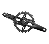SRAM 710845916021, guarnitura rival1 AXS pedivella 165mm Corona 42 Wide 12/13 velocità Dub Nero E1 Unisex Adulto, Taglia Unica