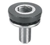 Sram Capless Crank, Truvativ-Bulloni di serraggio della pedivella, Senza Cappuccio, Diametro: M8, Colore: Nero Unisex Adulto, 2 Confezioni
