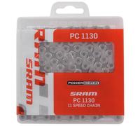 Catena da bicicletta SRAM CN PC1130 120LI W/ PWR.LCK 11S 1 grigio (11rz / 120 ogniw)