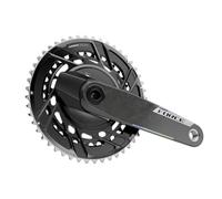 SRAM Force AXS Power Meter - Guarnitura a manovella, 175 mm, 12 marce, 46/33T, 8 bulloni PM, mandrino Dub, carbonio, E1