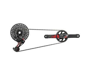 Sram Gruppo X01 Eagle Pedivella, 175 mm, Corona 32 Denti, 12 Velocità Dub, Red Boost
