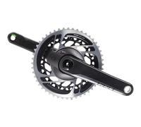 SRAM guarnitura Red AXS powermeter pedivella 172,5mm corone 50-37 12 velocità Dub Unisex Adulto, Nero, 172.5mm-50-37t