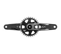 Sram Xx Dh T-type Dub Dm 55 Mm Crankset Argento 165 mm / 34t Black