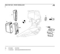 Sram Kit Di Ferramenta Per Deragliatore Anteriore Red Etap Axs Black