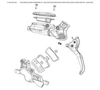 Kit di montaggio pinze freno Sram G2 R/RS Argenté TU