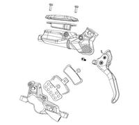 Sram Kit leve a disco, unisex, per adulti, colore argento, taglia unica