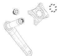 Sram Kit protezione corona Xx D1 Unisex Kit protezione corona Grigio 36 Denti