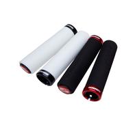 SRAM Locking Grips Foam 129Mm Black With Single Red Clamp And End Plugs